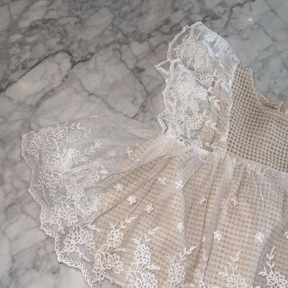 NWOT SWEET GABBY NUDE BODYSUIT DRESS 18/24M - Picture 5 of 6